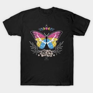 Pansexual Butterfly LGBT Pride Flag T-Shirt